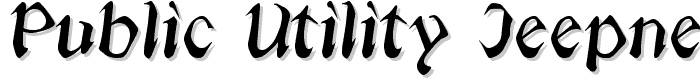 Public Utility Jeepney font